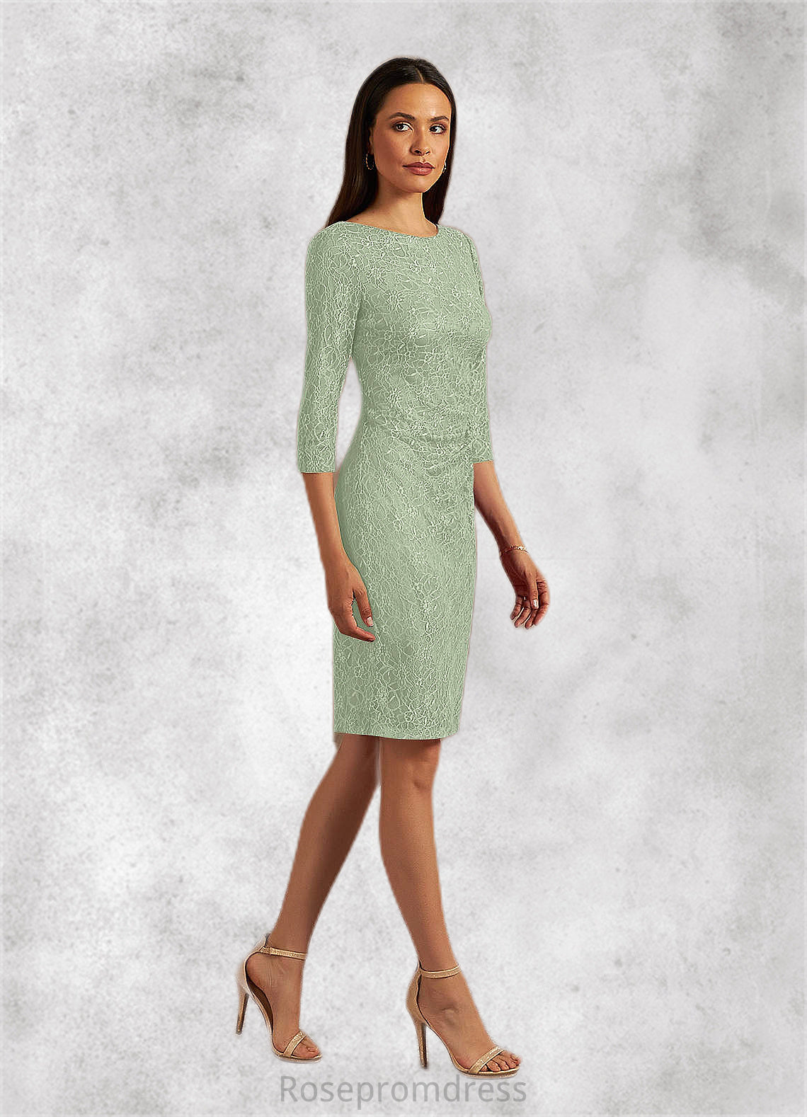Sariah Sheath Lace Knee-Length Dress SRSP0019911