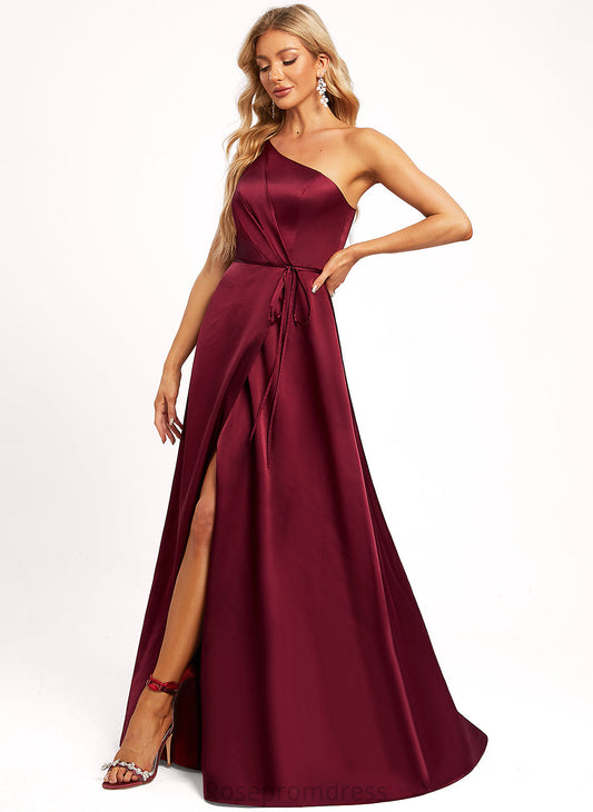 Length Floor-Length Straps&Sleeves A-line Silhouette Neckline Sleeveless OneShoulder BackStyle Patti Bridesmaid Dresses