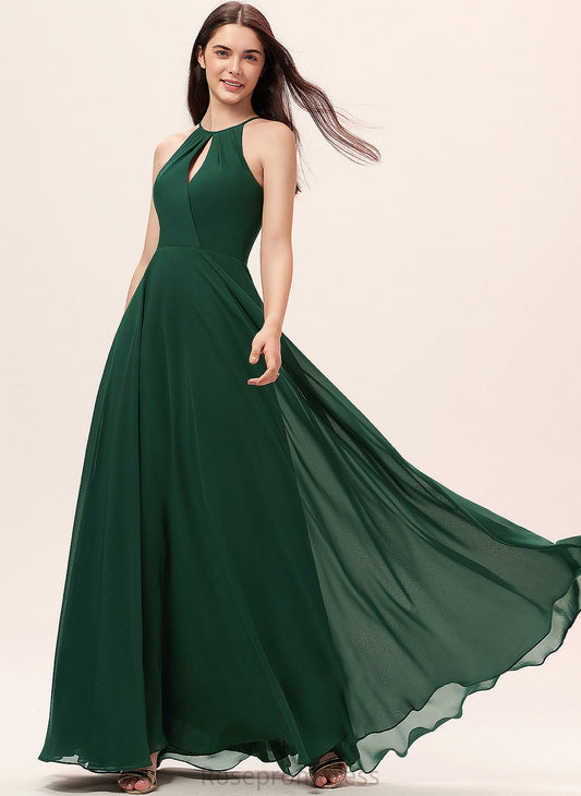 A-Line Length Floor-Length Straps Fabric Neckline ScoopNeck Silhouette Iyana Bridesmaid Dresses