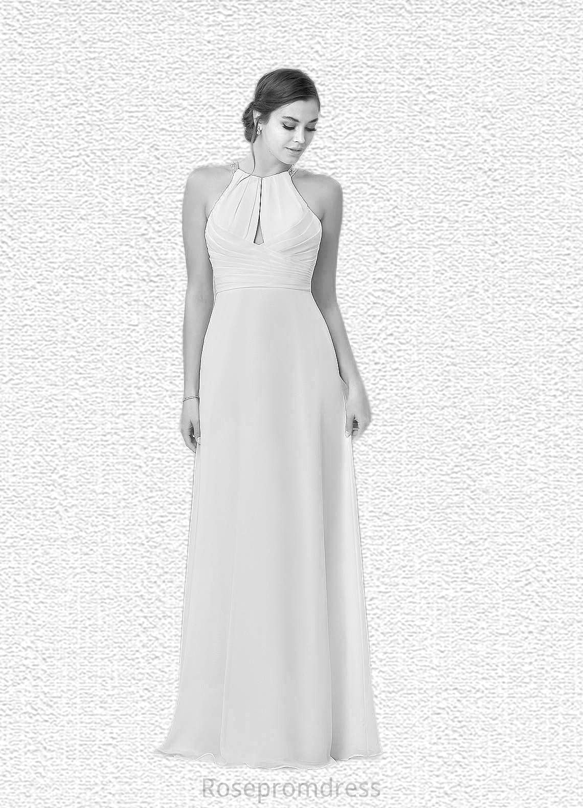 Maleah Sheath Sequins Chiffon Floor-Length Dress SRSP0020062