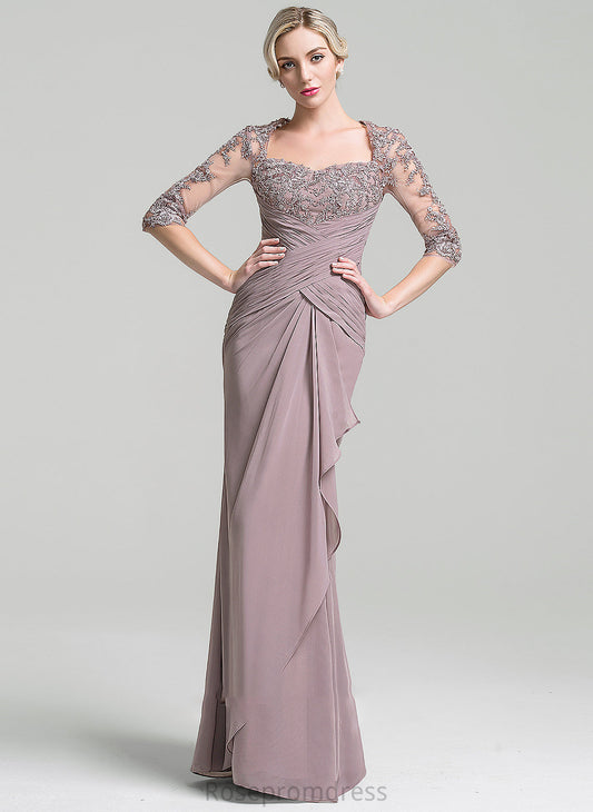 Mother Chiffon Mother of the Bride Dresses the Trumpet/Mermaid Paola Ruffles Ruffle Dress Sweetheart of Cascading Floor-Length Bride With