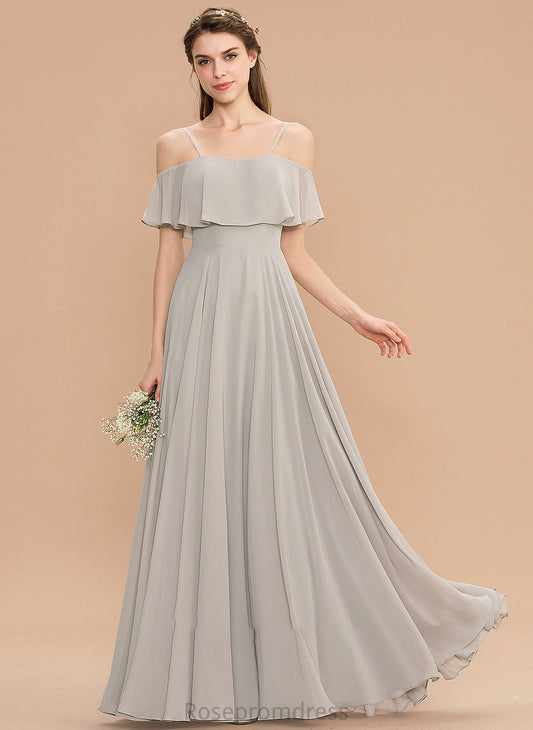 Neckline Silhouette Off-the-Shoulder Floor-Length Straps Fabric Length A-Line Melina Natural Waist A-Line/Princess Sleeveless Bridesmaid Dresses