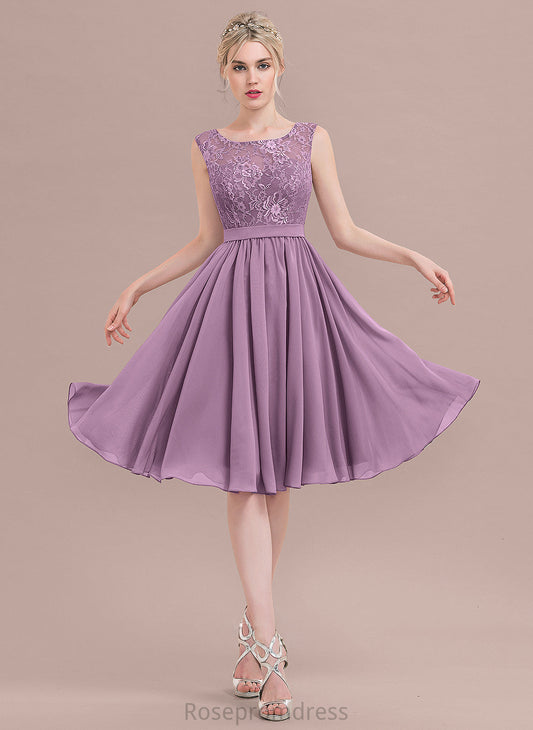 Neckline Lace Silhouette A-Line Length Knee-Length SquareNeckline Fabric Straps Leila Sleeveless Floor Length Bridesmaid Dresses