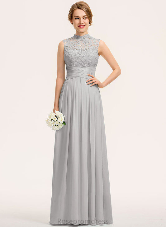 Length Silhouette Fabric Ruffle HighNeck Floor-Length A-Line Neckline Embellishment Moira Bridesmaid Dresses