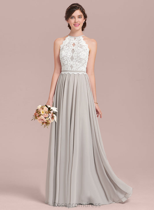 Neckline Length Floor-Length Scoop Straps&Sleeves Silhouette Fabric Lace A-line Haley Natural Waist A-Line/Princess Bridesmaid Dresses