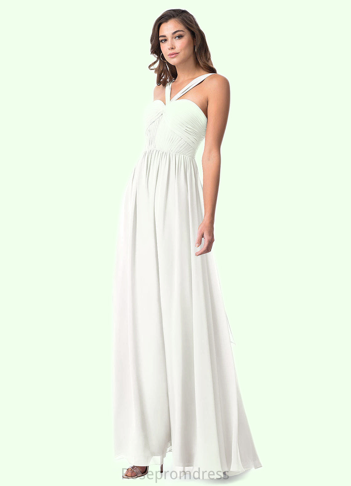 Hannah A-Line Sweetheart Neckline Chiffon Floor-Length Dress SRSP0019706