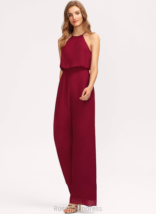 Neckline ScoopNeck Floor-Length Pockets Embellishment Straps Length Fabric Sidney A-Line/Princess Natural Waist Off The Shoulder Bridesmaid Dresses