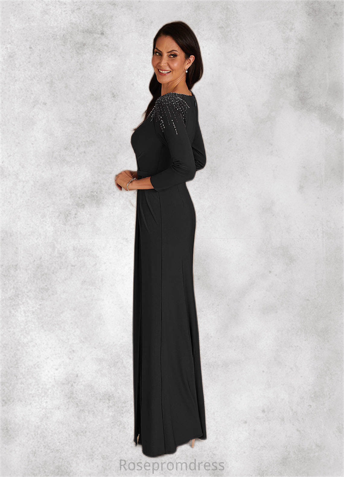 Kimora Mermaid Sequins Luxe Knit Floor-Length Dress SRSP0019948