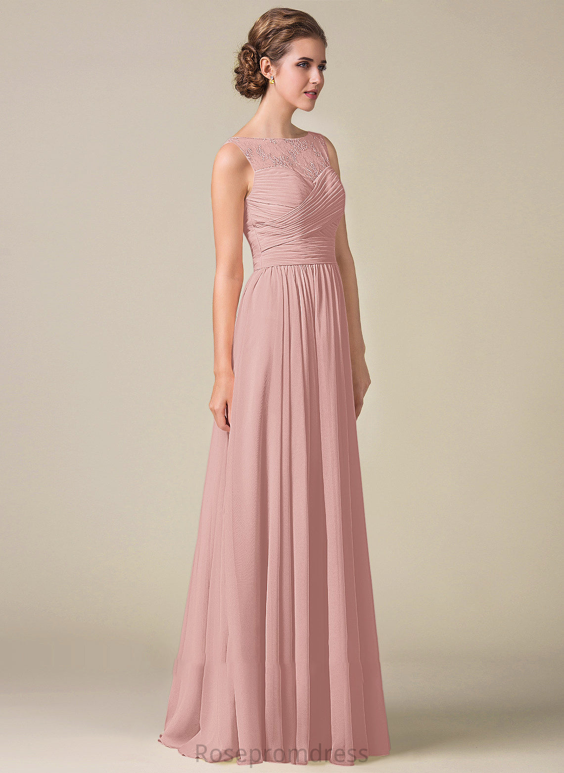 Neckline Fabric ScoopNeck A-Line Silhouette Floor-Length Embellishment Length Ruffle Moira Bridesmaid Dresses