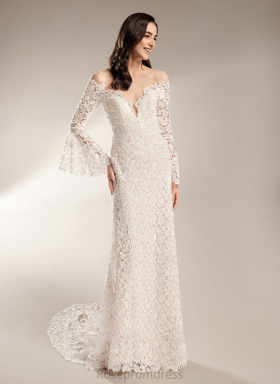 Court Train Trumpet/Mermaid Wedding Julianna Wedding Dresses Dress Illusion