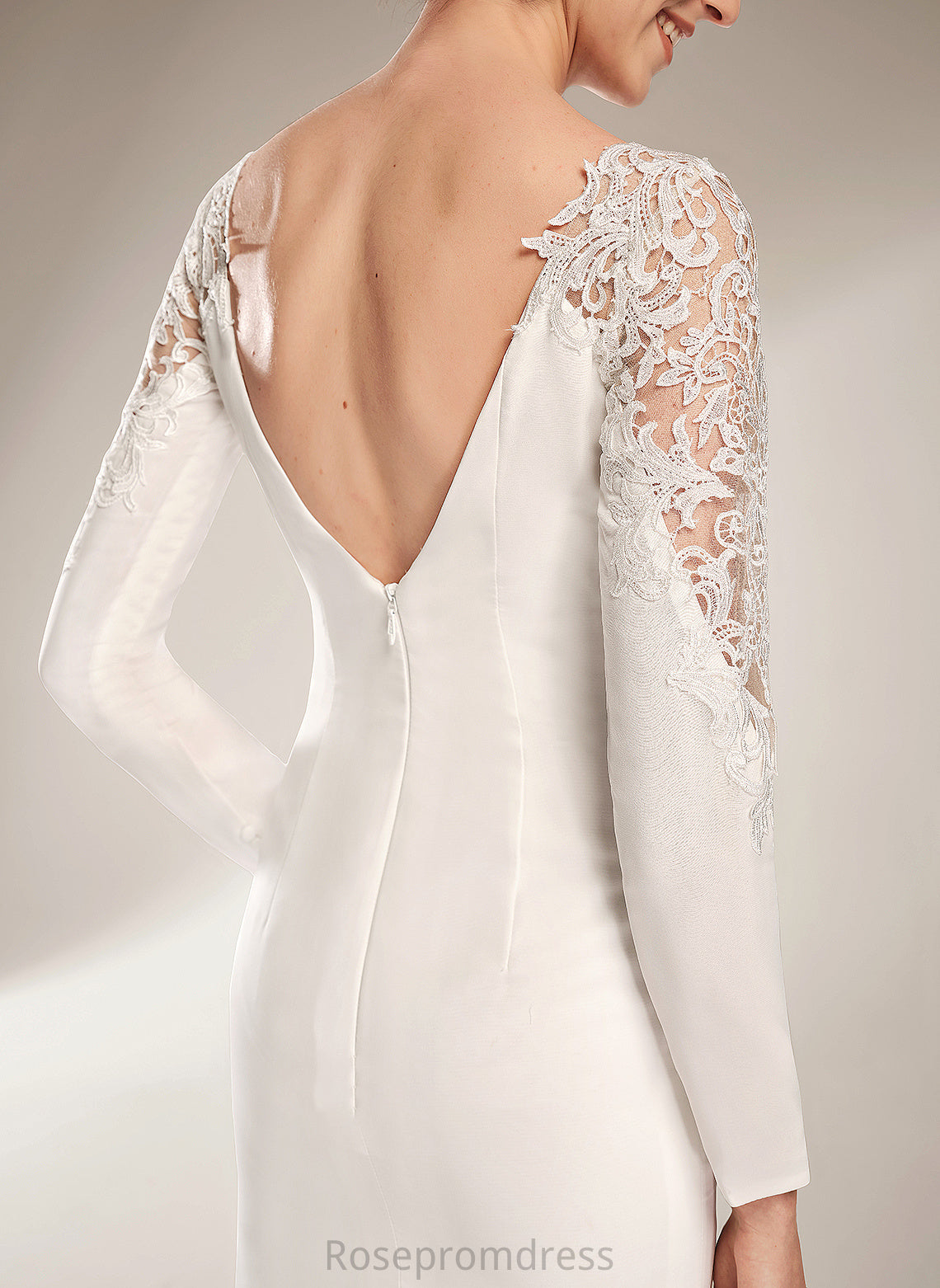 Dress Train Trumpet/Mermaid Wedding Neck Wedding Dresses With Kelsey Court Scoop Lace