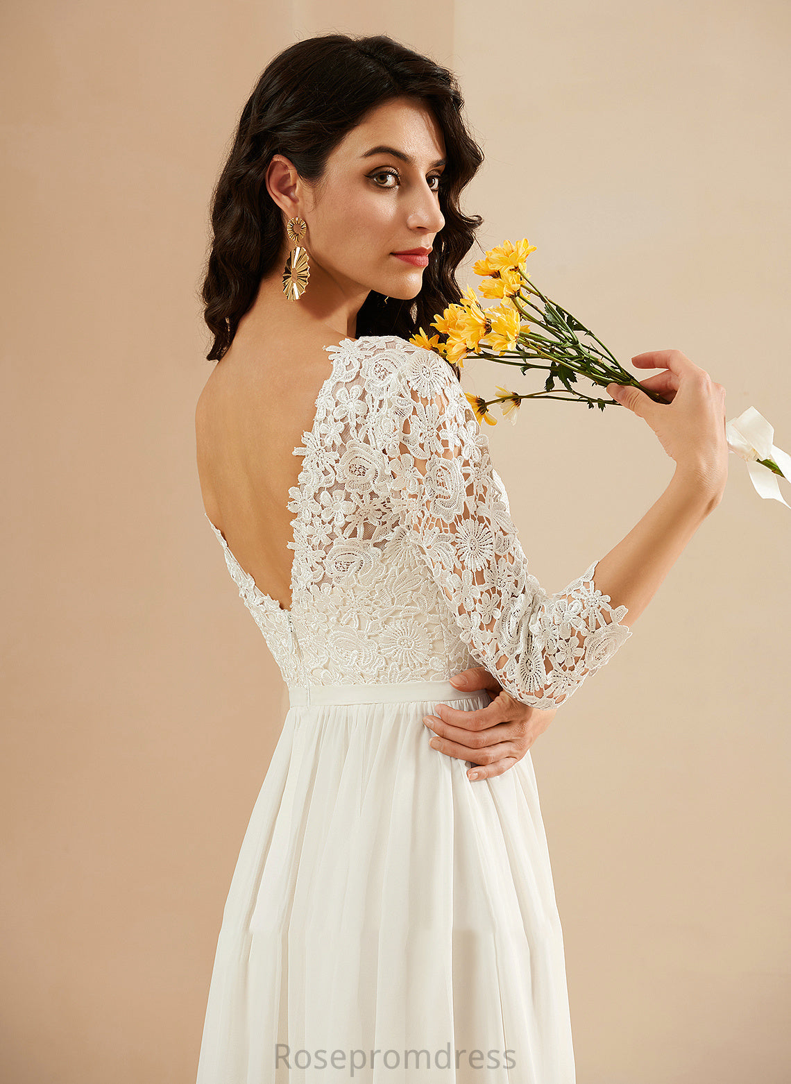 A-Line Lace Abbigail Dress Wedding Wedding Dresses With Train Sweep