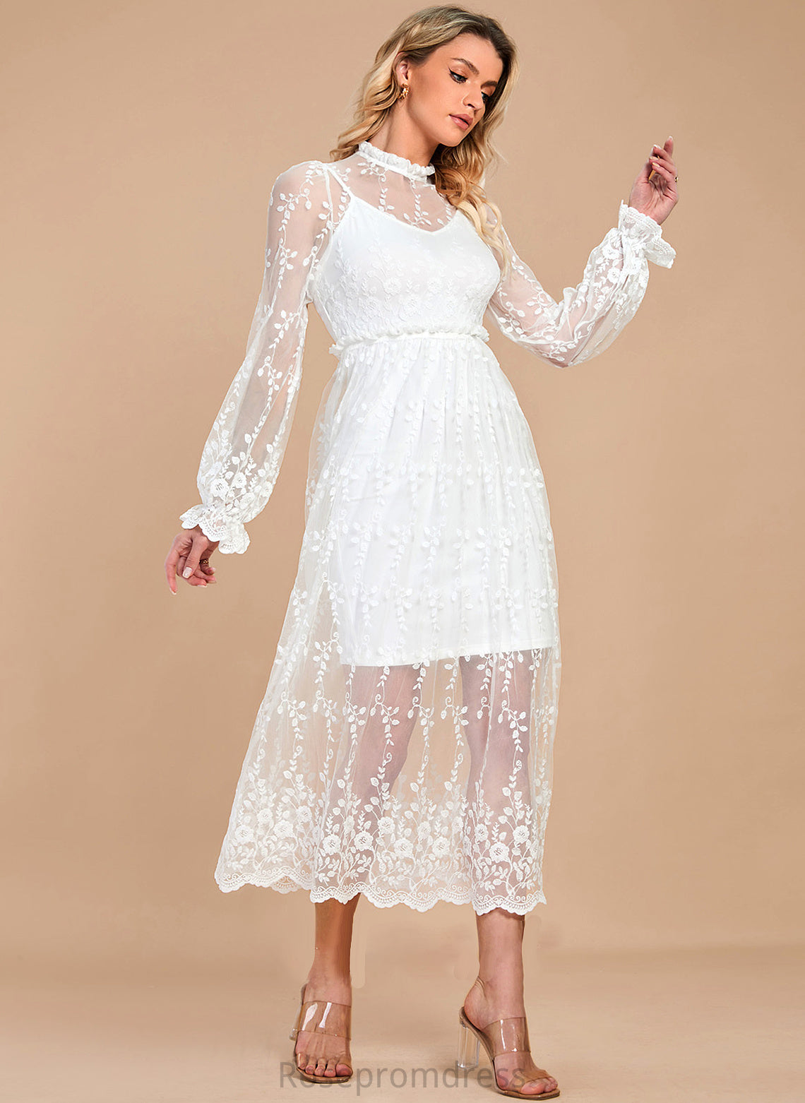 Kyra A-Line Short/Mini Dress Wedding Dresses Wedding V-neck