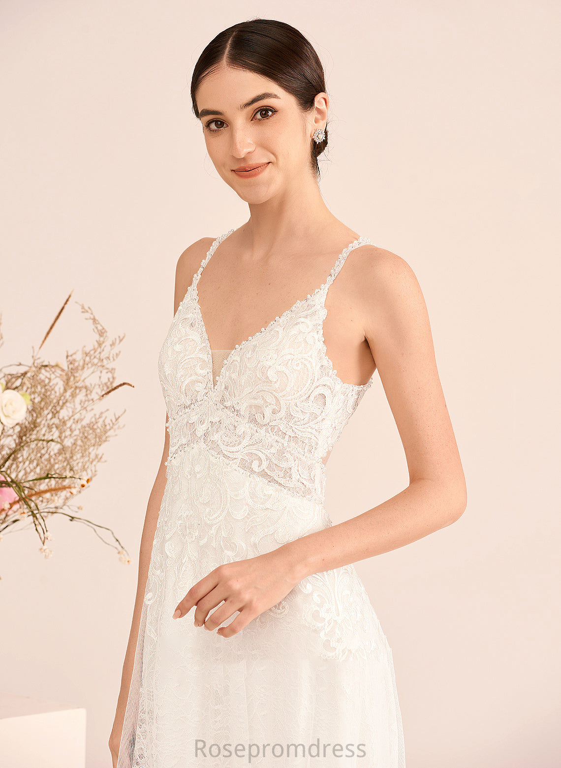 Court Wedding Dresses Dress Beading Nicole V-neck A-Line Wedding With Train