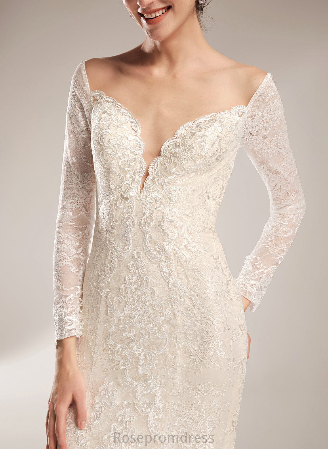 Beading Train Illusion Adalynn Wedding Dress Trumpet/Mermaid Court With Wedding Dresses