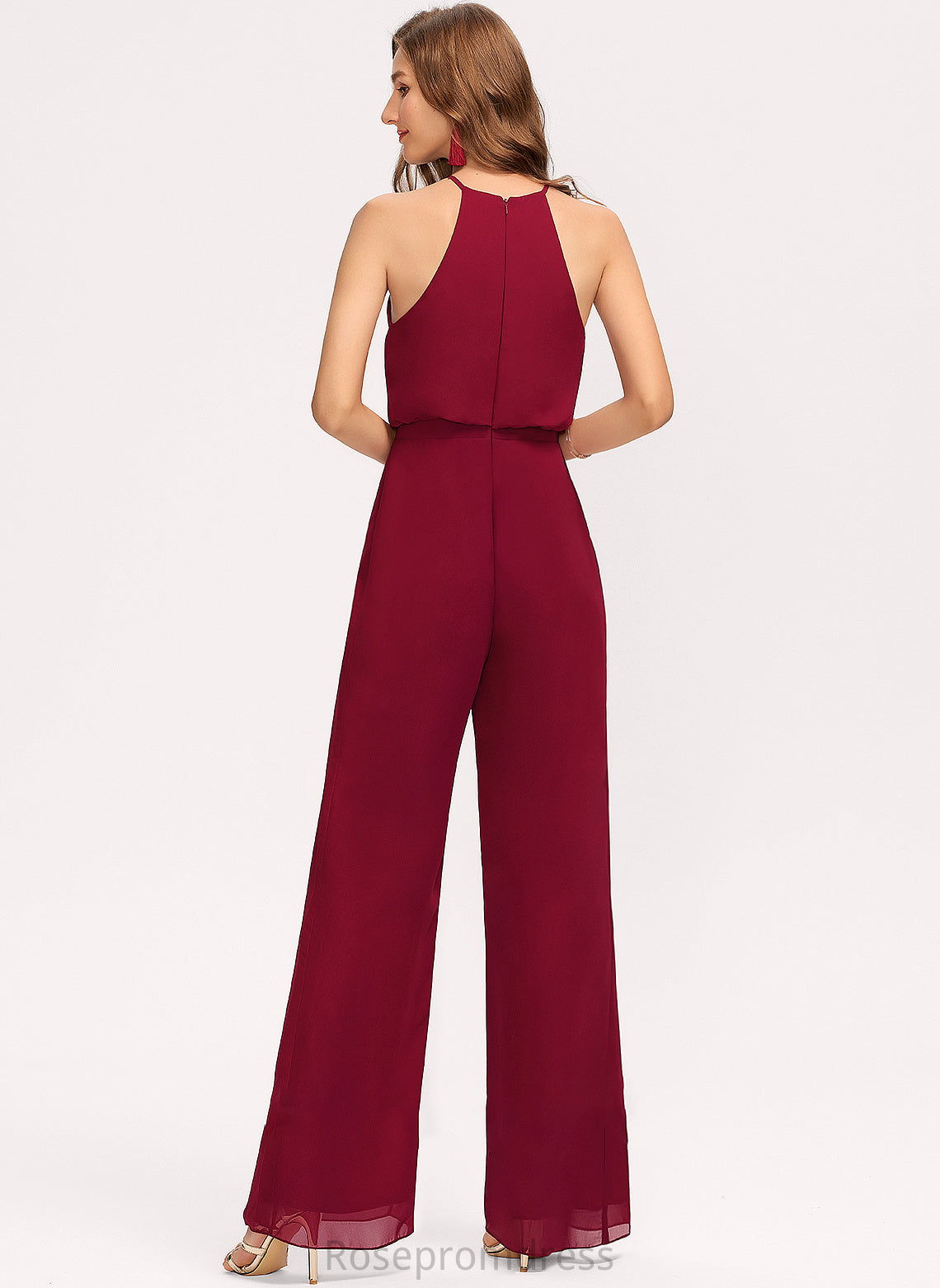 Neckline ScoopNeck Floor-Length Pockets Embellishment Straps Length Fabric Sidney A-Line/Princess Natural Waist Off The Shoulder Bridesmaid Dresses
