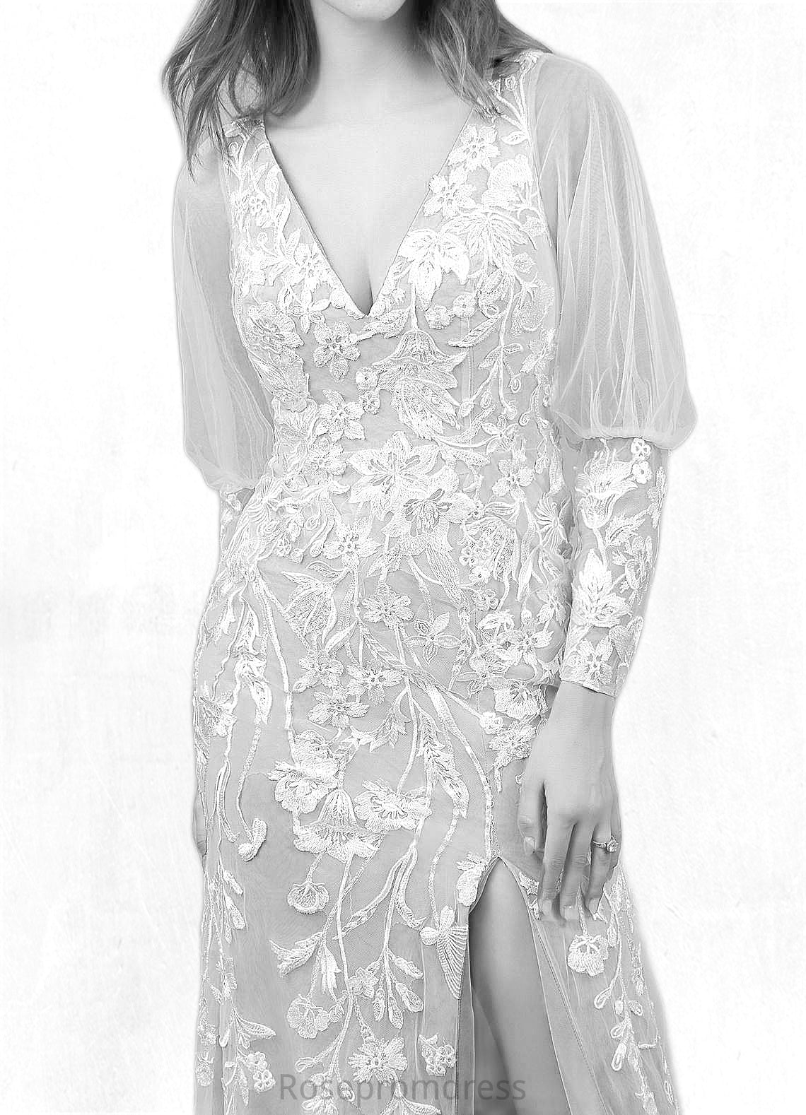 Olivia Mermaid Lace Chapel Train Dress SRSP0020246