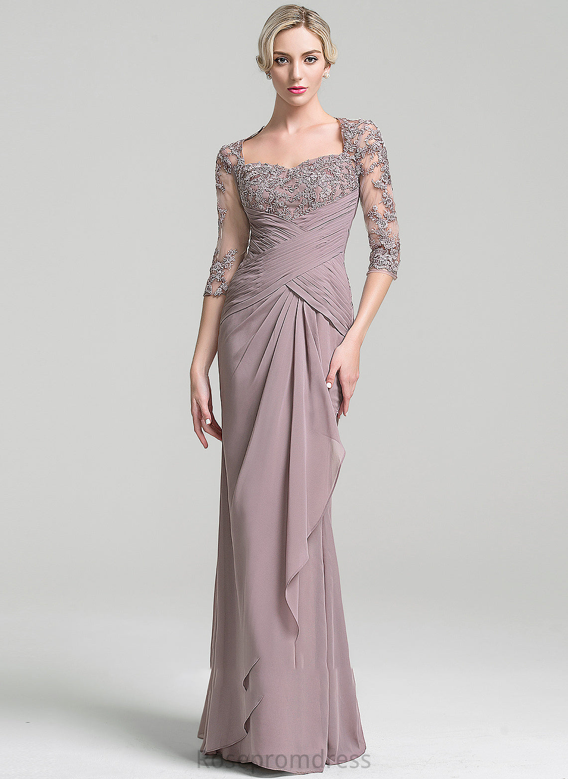 Mother Chiffon Mother of the Bride Dresses the Trumpet/Mermaid Paola Ruffles Ruffle Dress Sweetheart of Cascading Floor-Length Bride With
