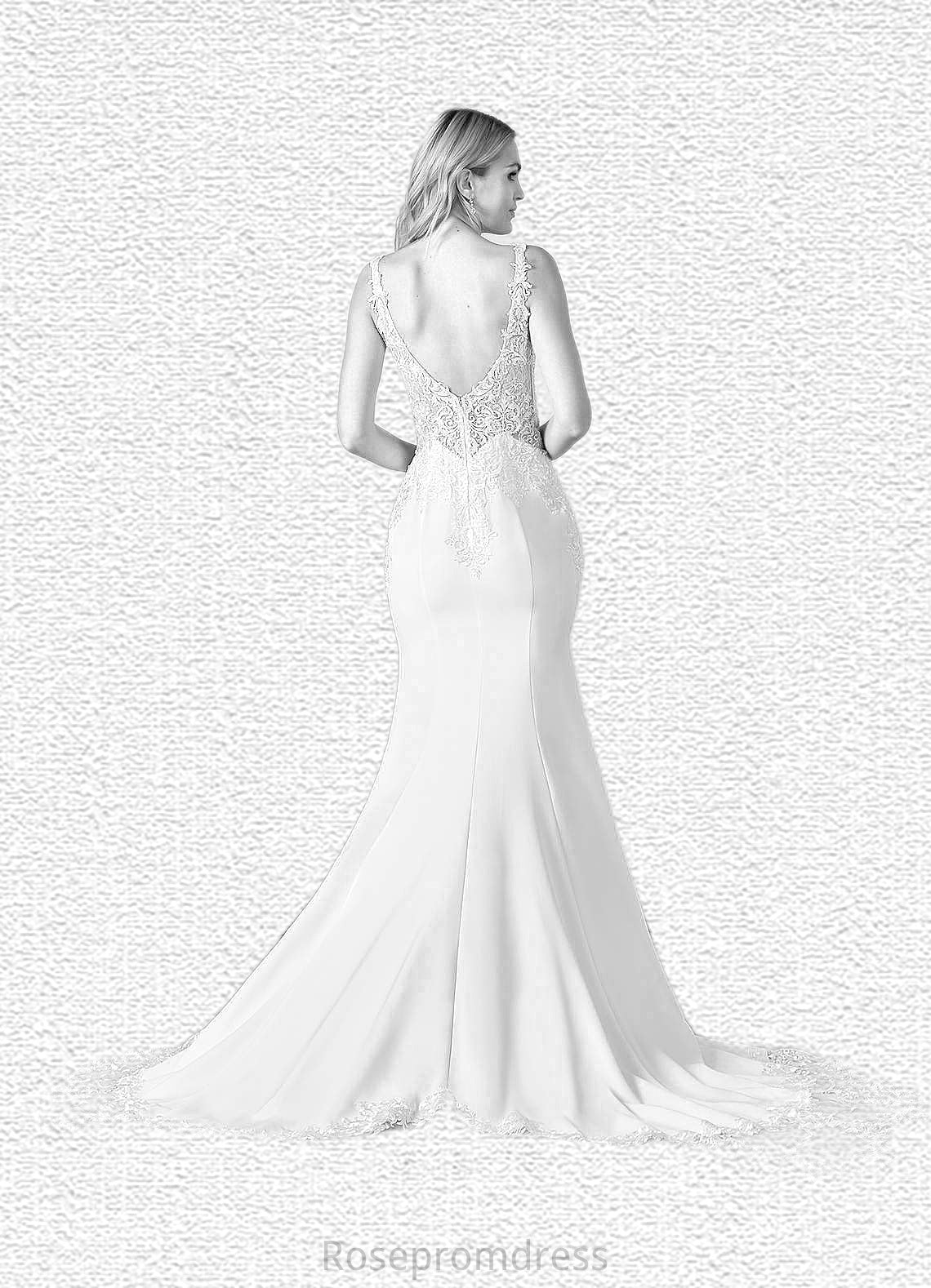 Barbara Mermaid Sequins Lace Cathedral Train Dress SRSP0020102