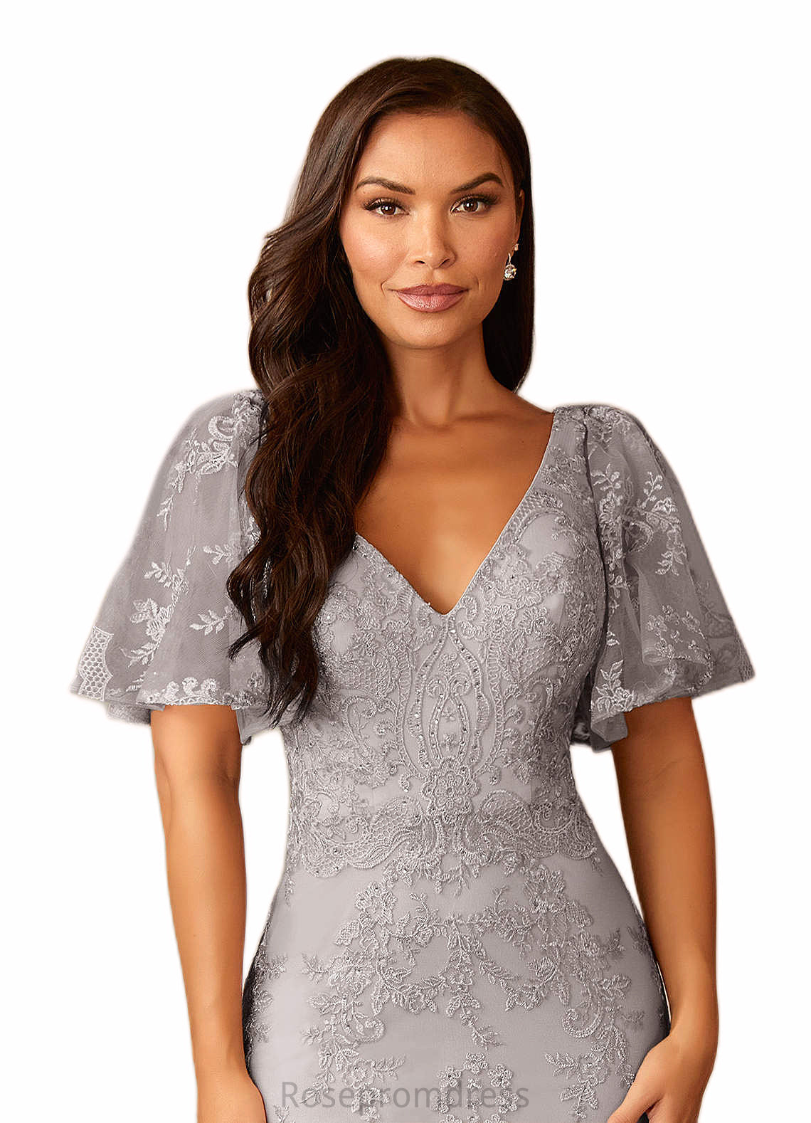 Giselle Mermaid Lace Floor-Length Dress SRSP0019924