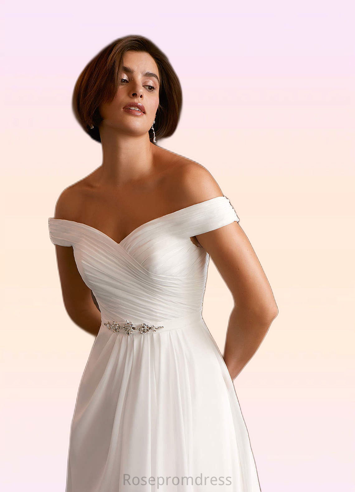 Genevieve A-Line Sequins Chiffon Floor-Length Dress SRSP0020092
