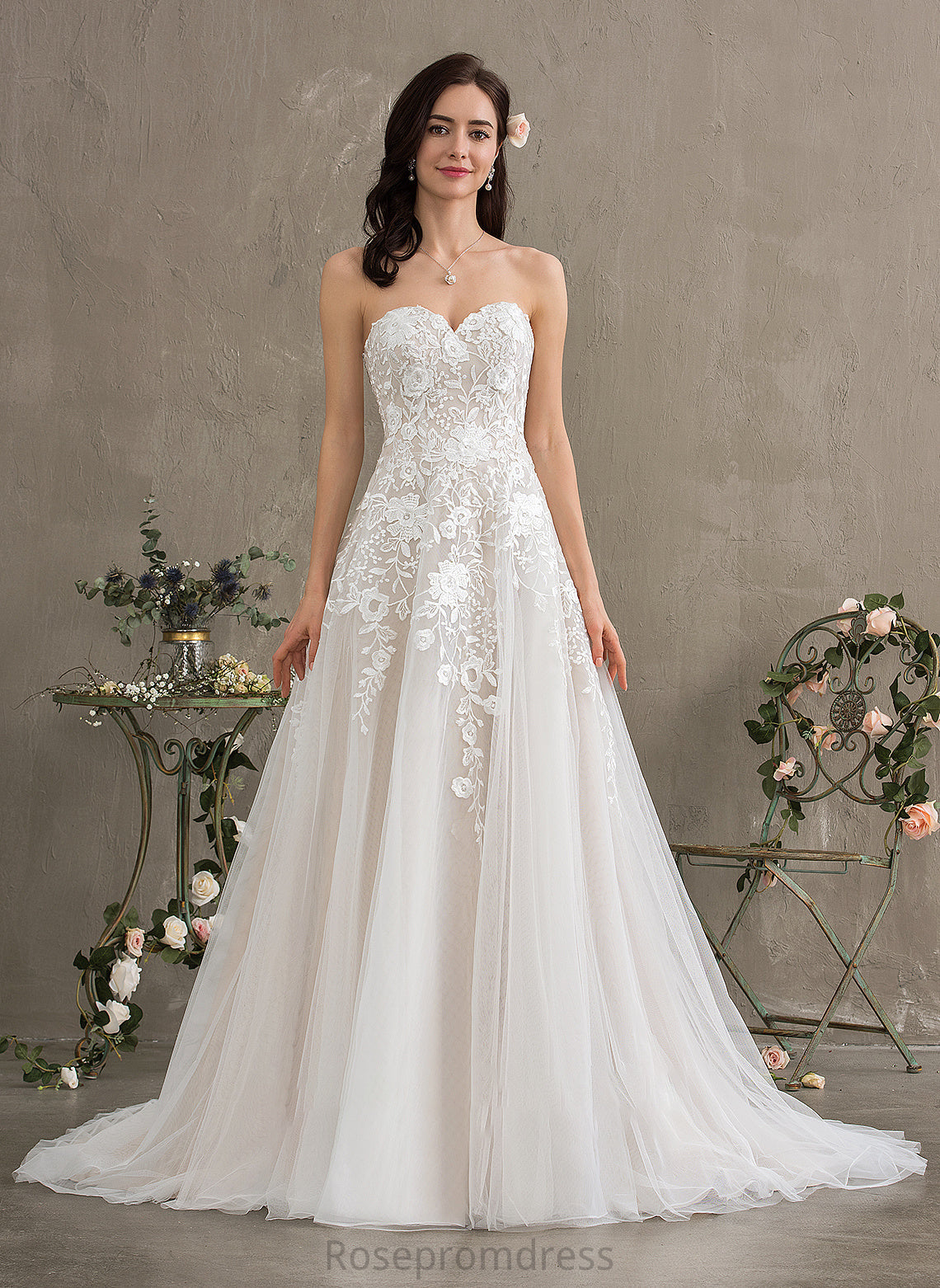 Dress Tulle Silvia Wedding Dresses Wedding Train Sweetheart Court Ball-Gown/Princess