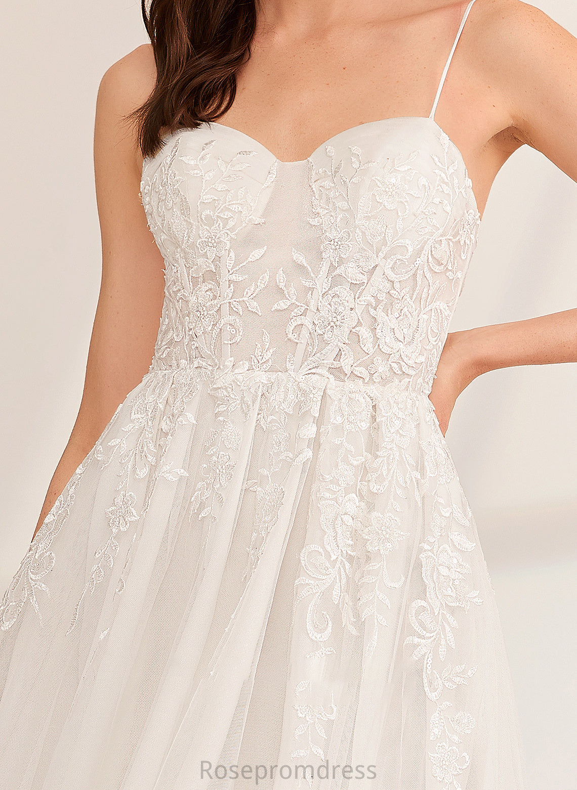 Floor-Length Dress Monserrat A-Line Front Split With Sweetheart Wedding Beading Wedding Dresses Sequins
