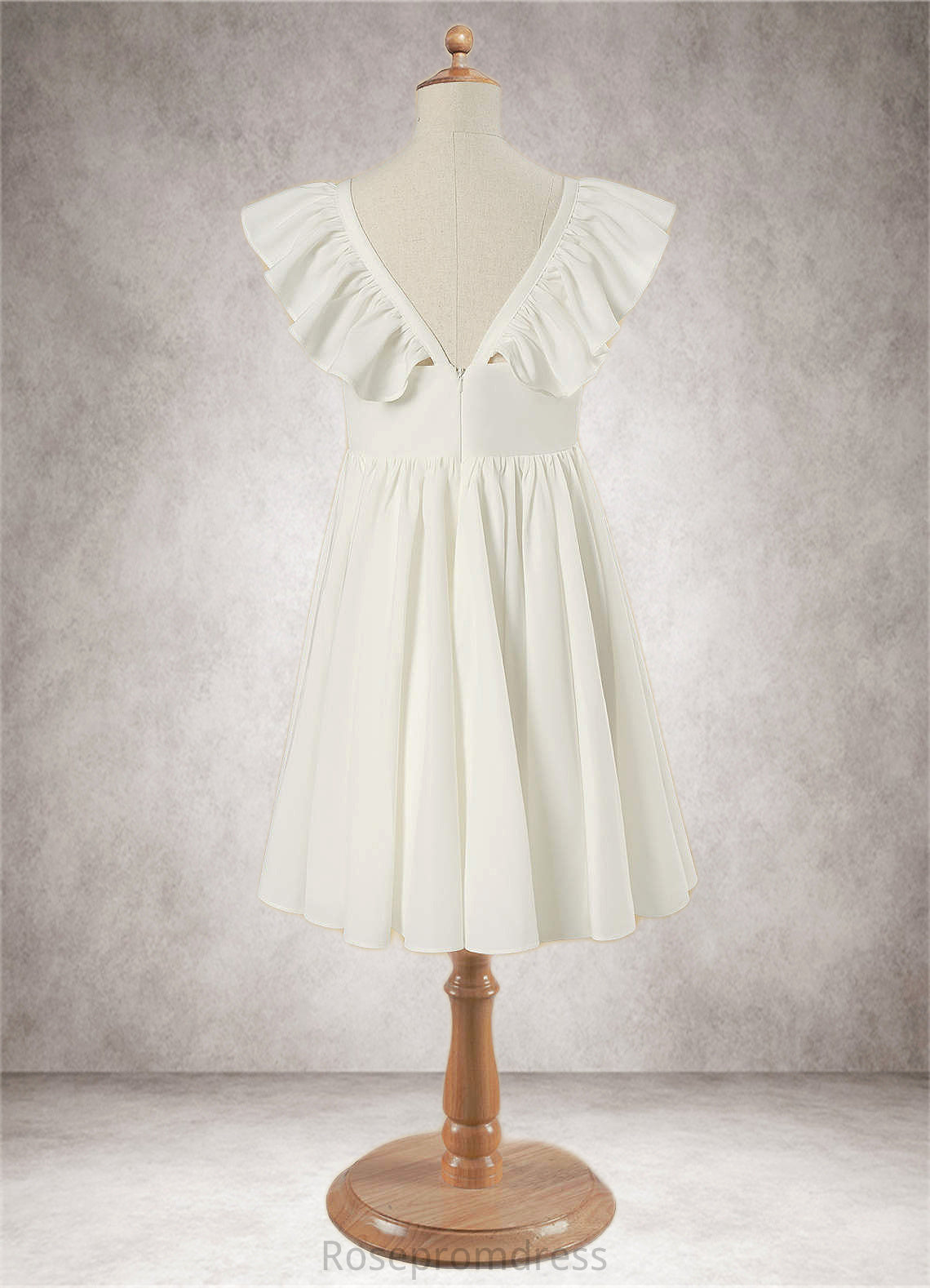 Miya A-Line Stretch Satin Tea-Length Dress SRSP0020243