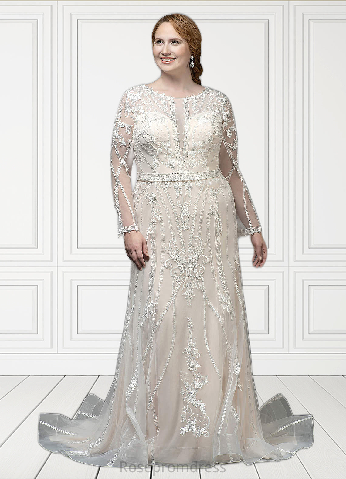 Winnie Mermaid Sequins Tulle Chapel Train Dress SRSP0020076