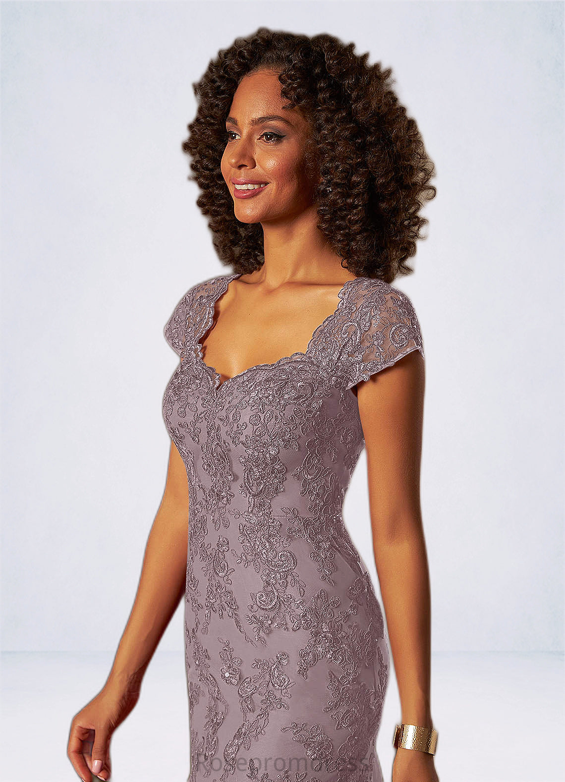Emery Mermaid Sequins Tulle Floor-Length Dress SRSP0019857