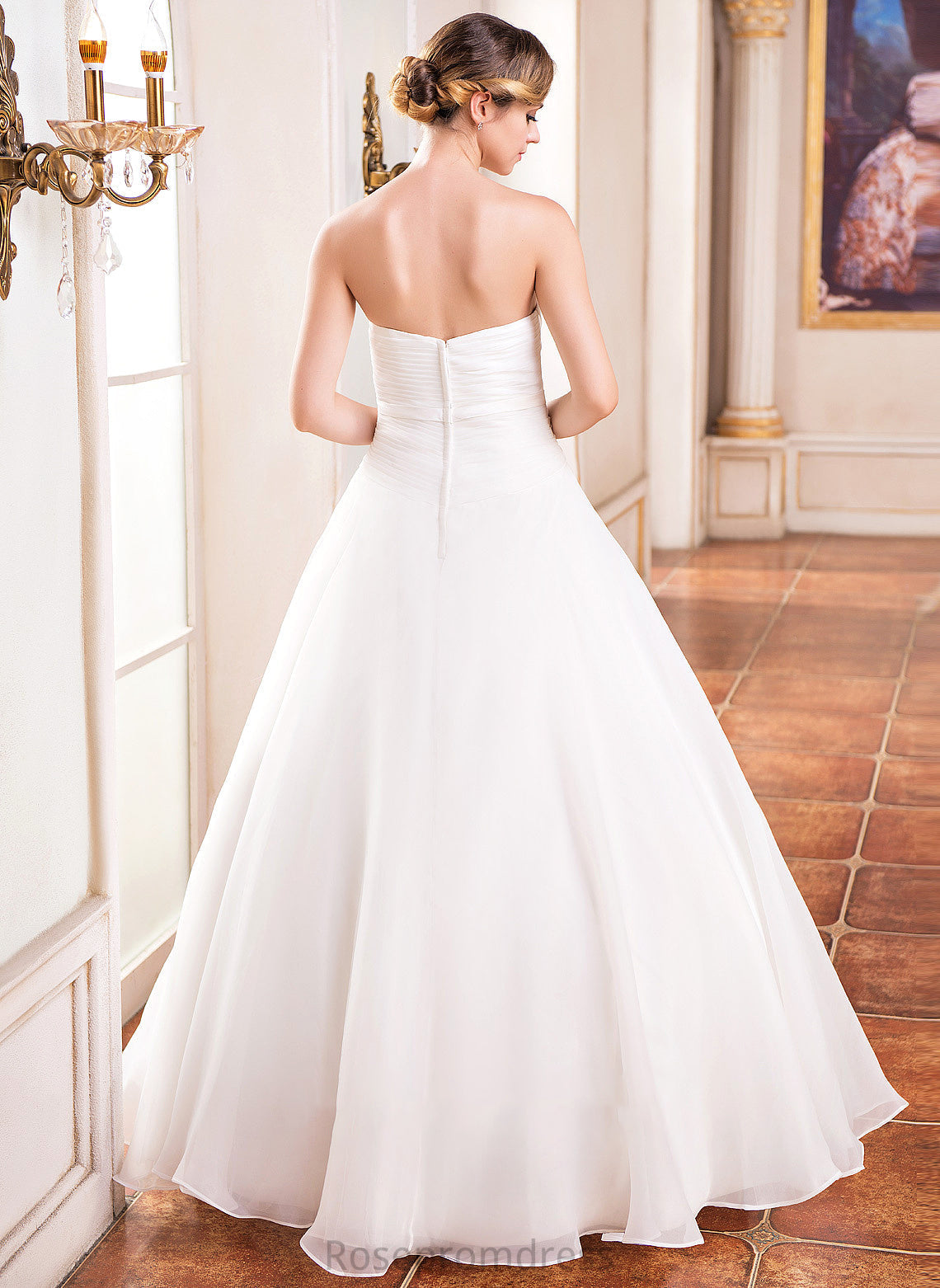 Dress Wedding Sequins Ruffle Organza Abbigail Beading Ball-Gown/Princess Floor-Length Wedding Dresses Sweetheart With