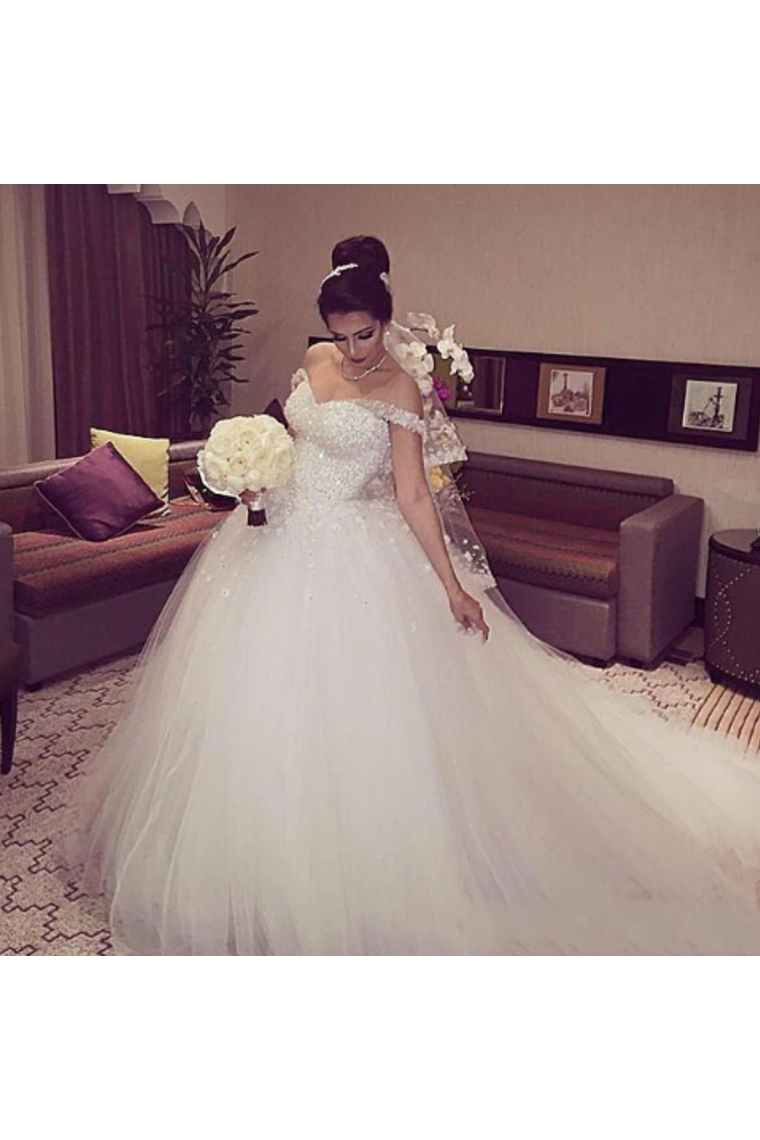 Charming Off The Shoulder Wedding Dresses Elegant SRSPBB4F72M