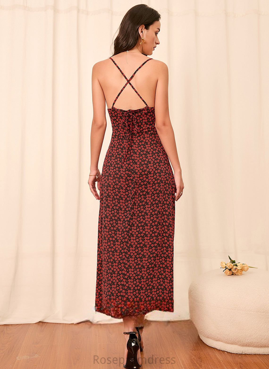 Neck Chiffon Bodycon Sexy Square Club Dresses Midi Sleeveless Laylah Dresses