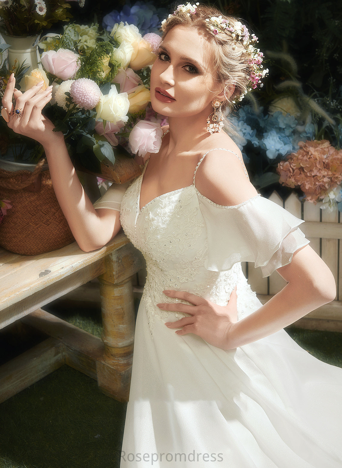 Sequins Wedding A-Line Train Court Wedding Dresses Sweetheart Dress Beading Ruffle With Jada