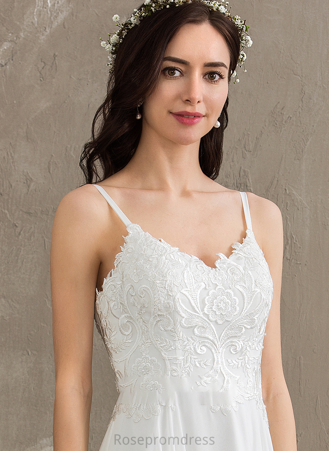 A-Line Gisselle Sweep Wedding Dresses Sweetheart Dress Wedding Train Chiffon