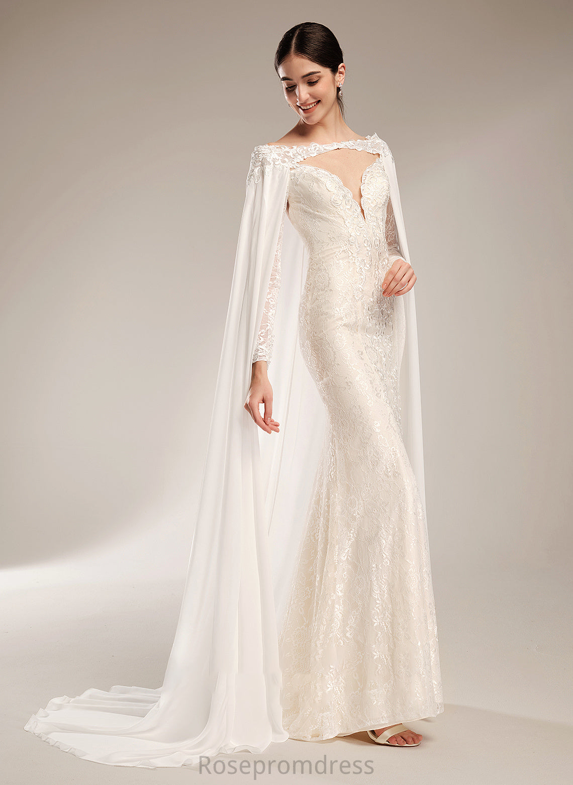 Beading Train Illusion Adalynn Wedding Dress Trumpet/Mermaid Court With Wedding Dresses