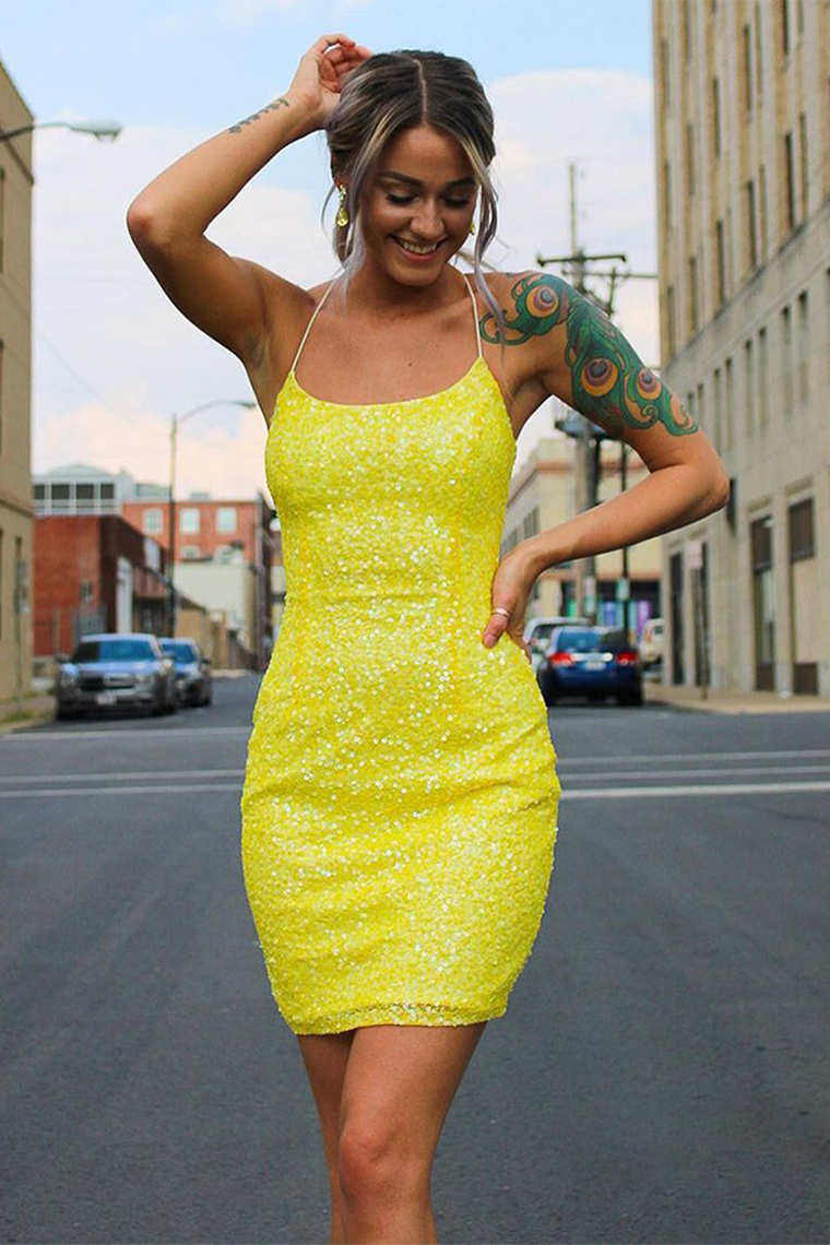 Glitter Rhinestones Gold Sexy Sofia Homecoming Dresses Dress