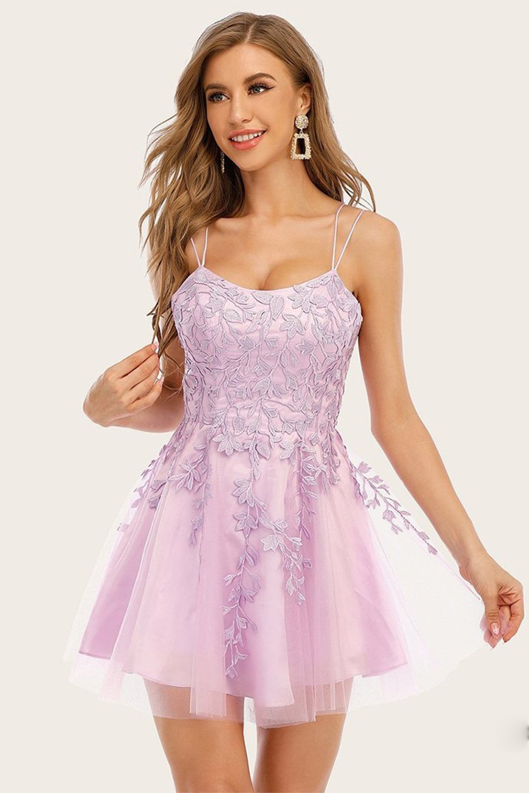 Savanah Homecoming Dresses Blue Jay Spaghetti Straps