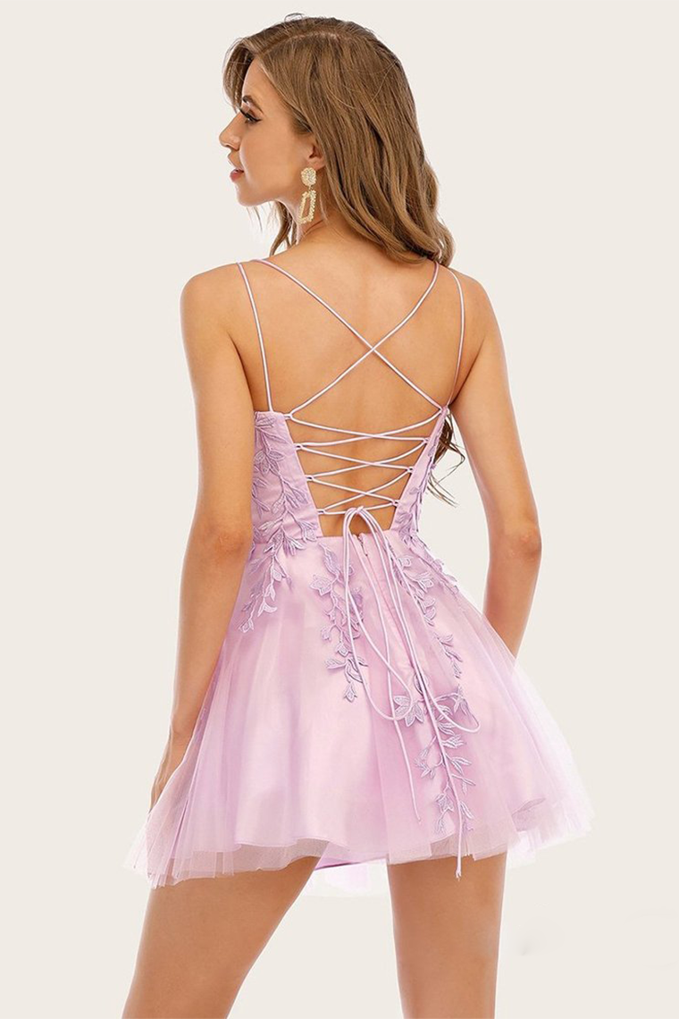 Savanah Homecoming Dresses Blue Jay Spaghetti Straps