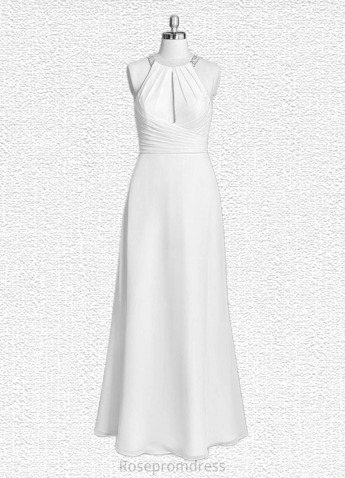 Maleah Sheath Sequins Chiffon Floor-Length Dress SRSP0020062