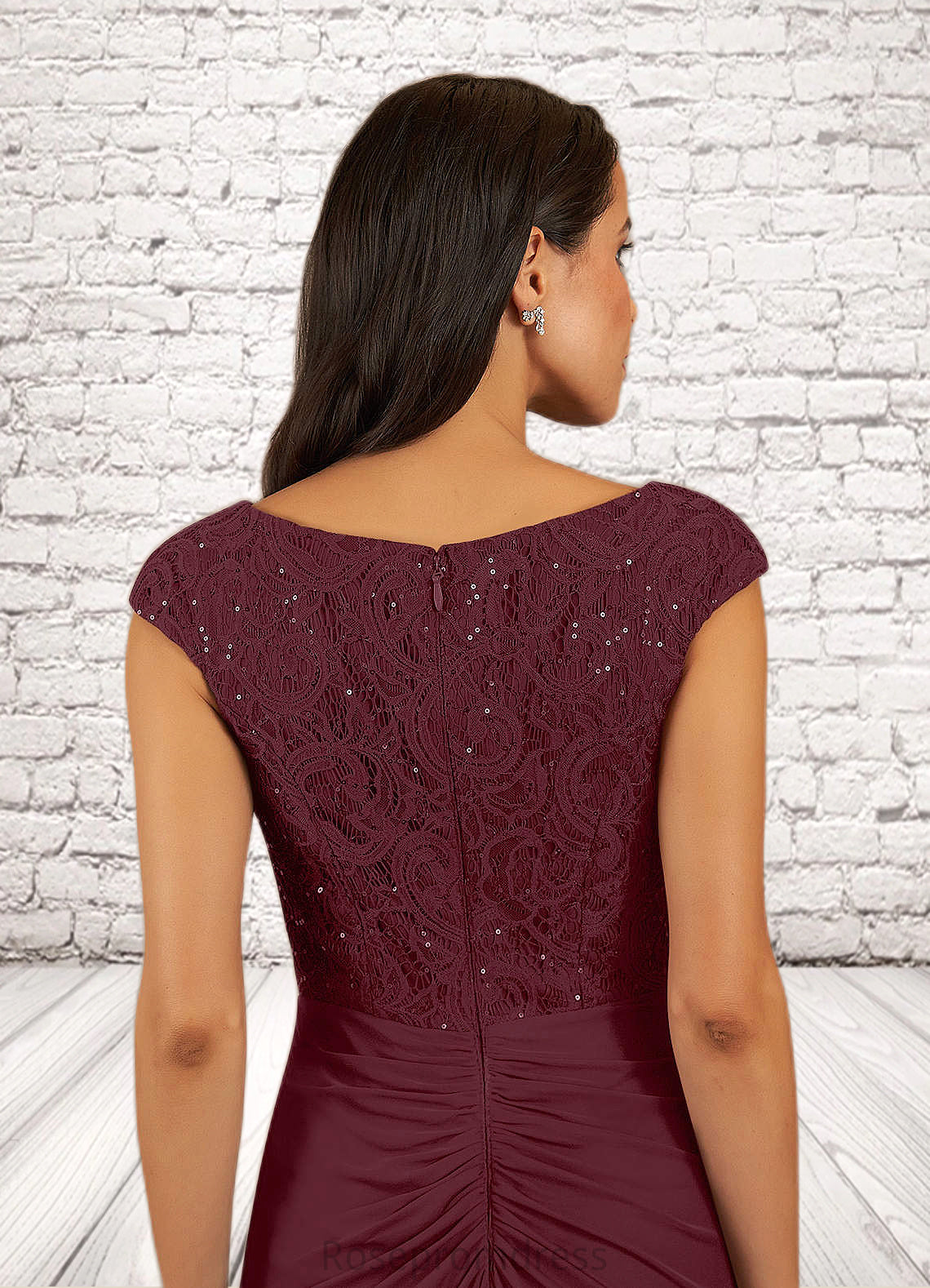 Sanaa Mermaid Sequins Mesh Floor-Length Dress SRSP0019939