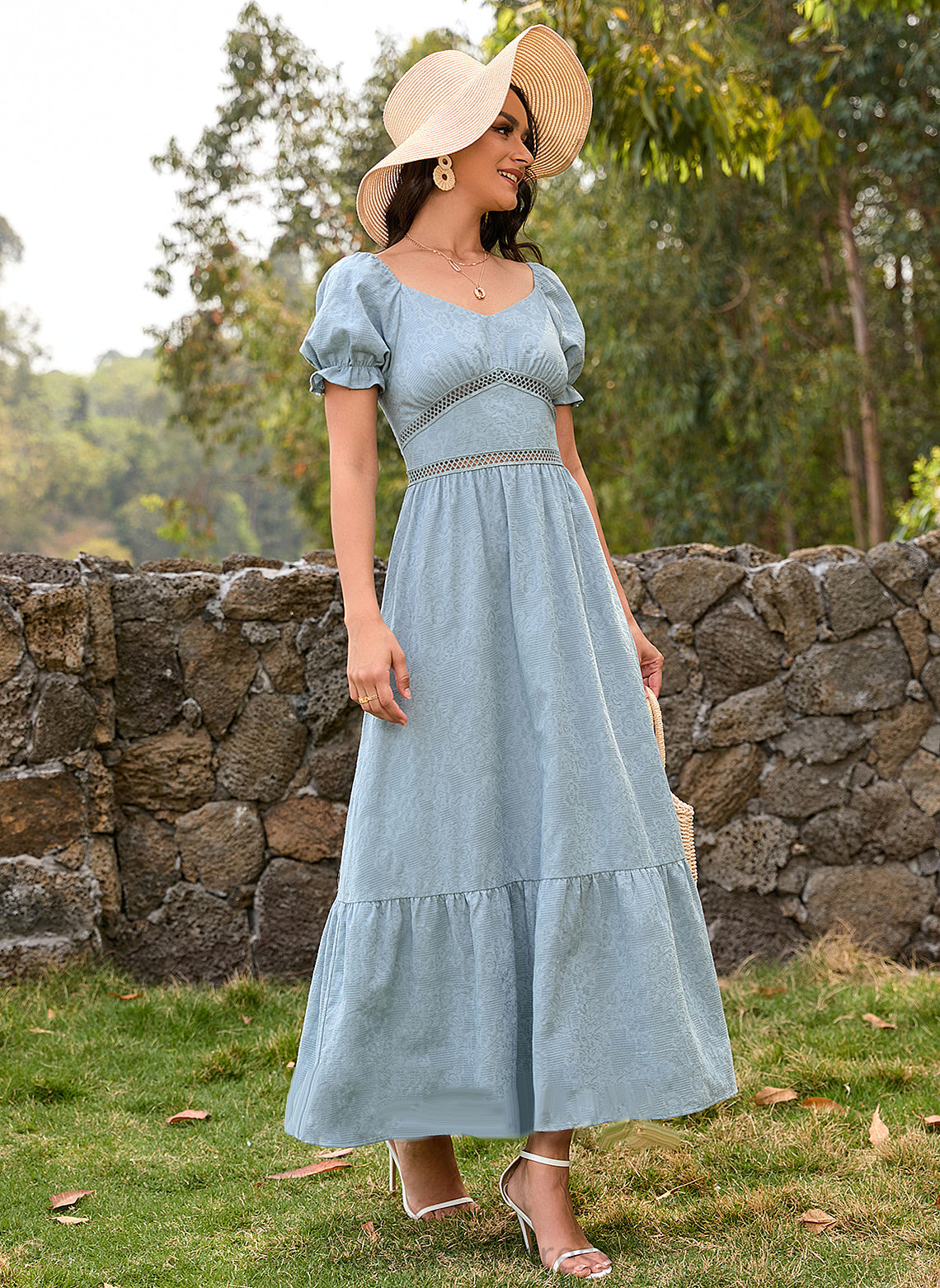 Straps Sleeves Silhouette SquareNeckline Sleeve Ankle-Length Neckline A-Line Length Gabriela Floor Length Sheath/Column Bridesmaid Dresses