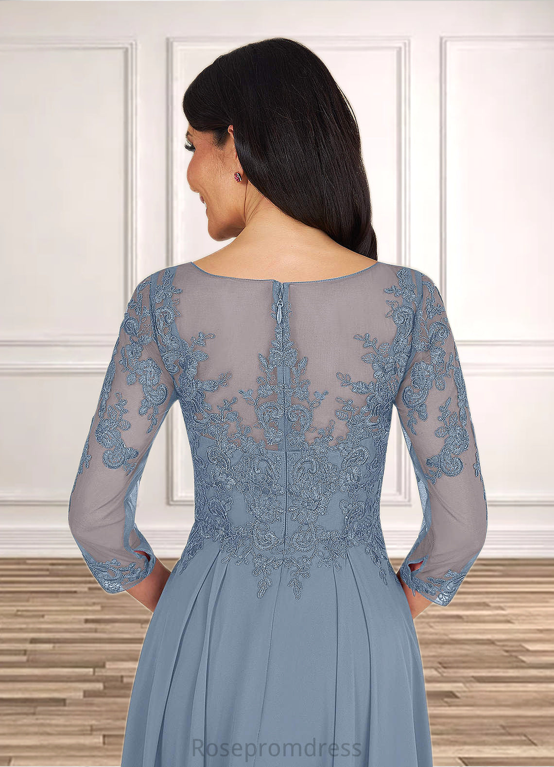 Hadassah A-Line Lace Tea-Length Dress SRSP0019829