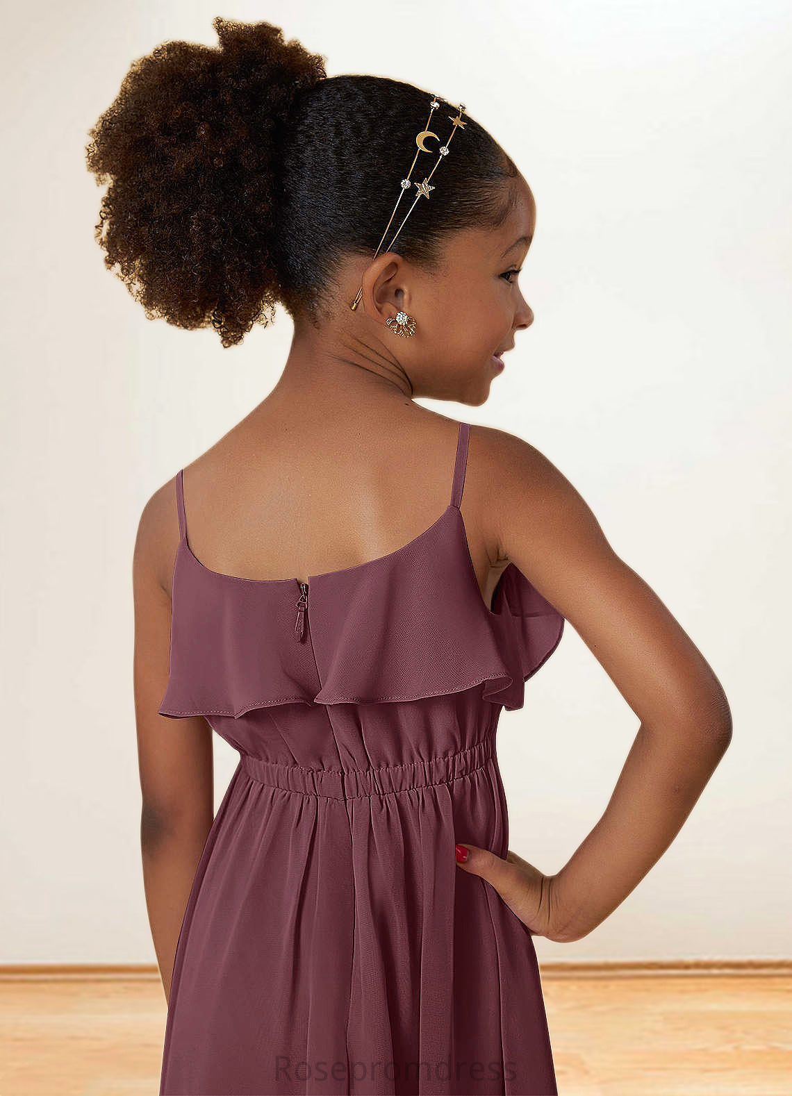 Nathaly A-Line Ruched Chiffon Asymmetrical Dress SRSP0019993