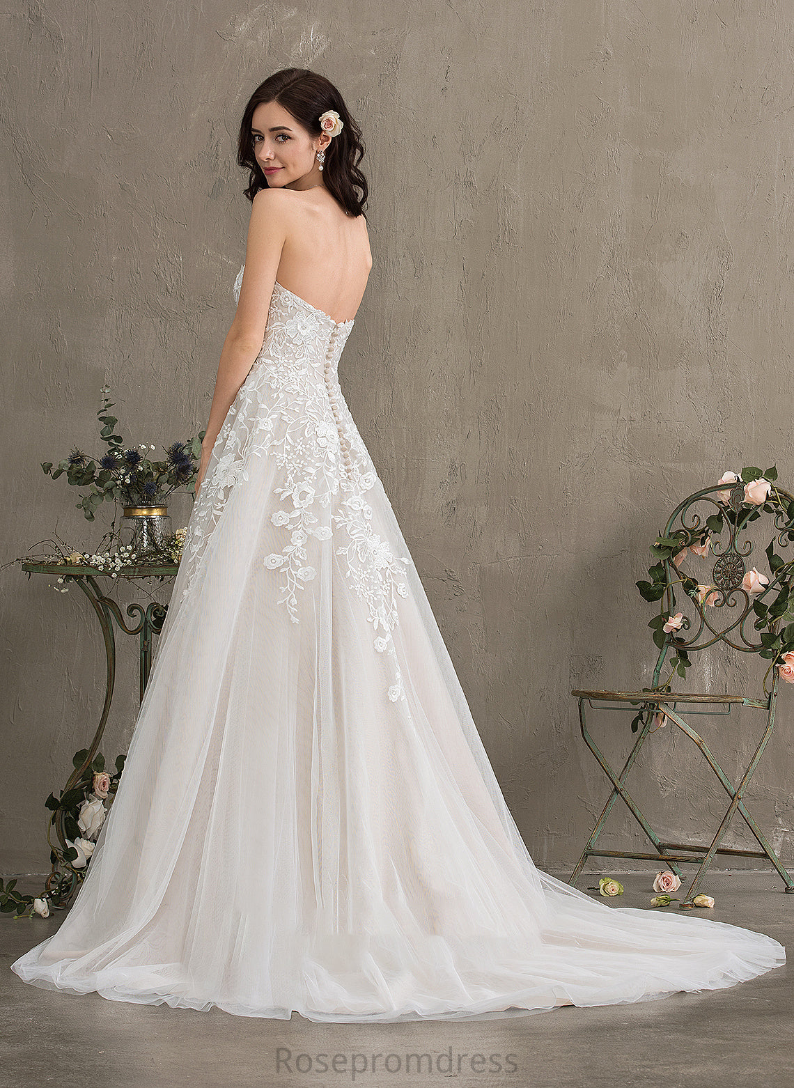 Dress Tulle Silvia Wedding Dresses Wedding Train Sweetheart Court Ball-Gown/Princess