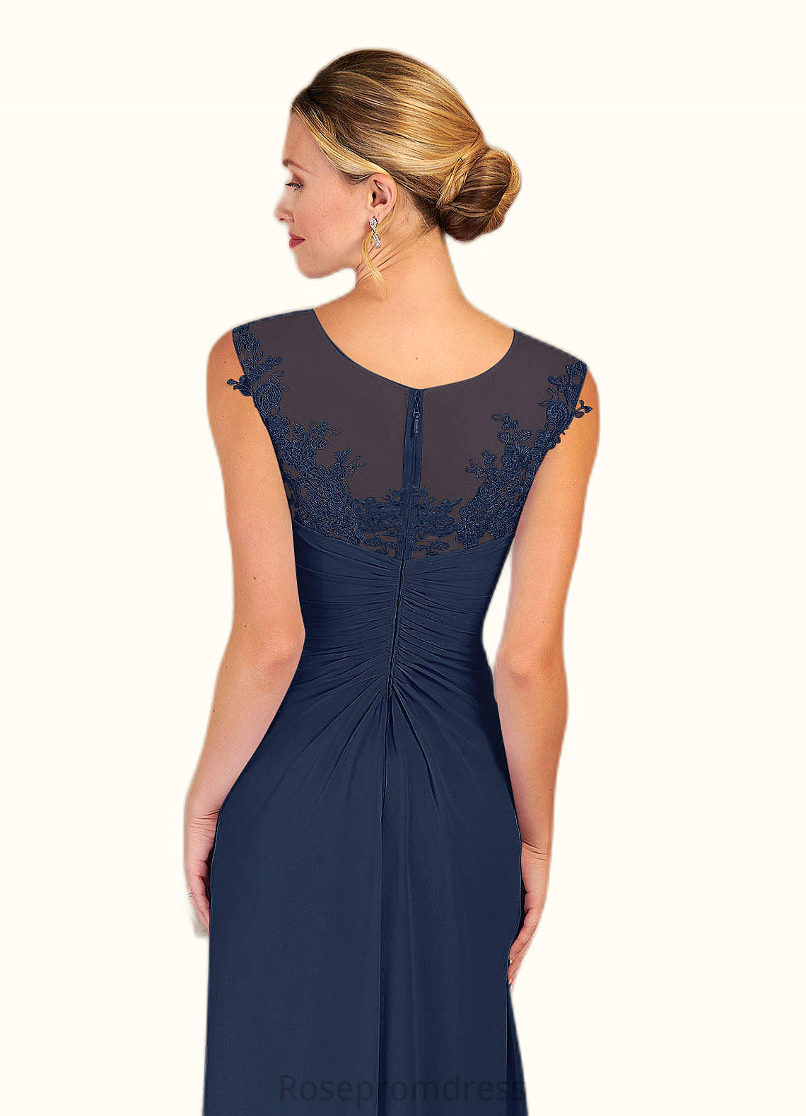 Alison A-Line Sequins Chiffon Asymmetrical Dress SRSP0019823