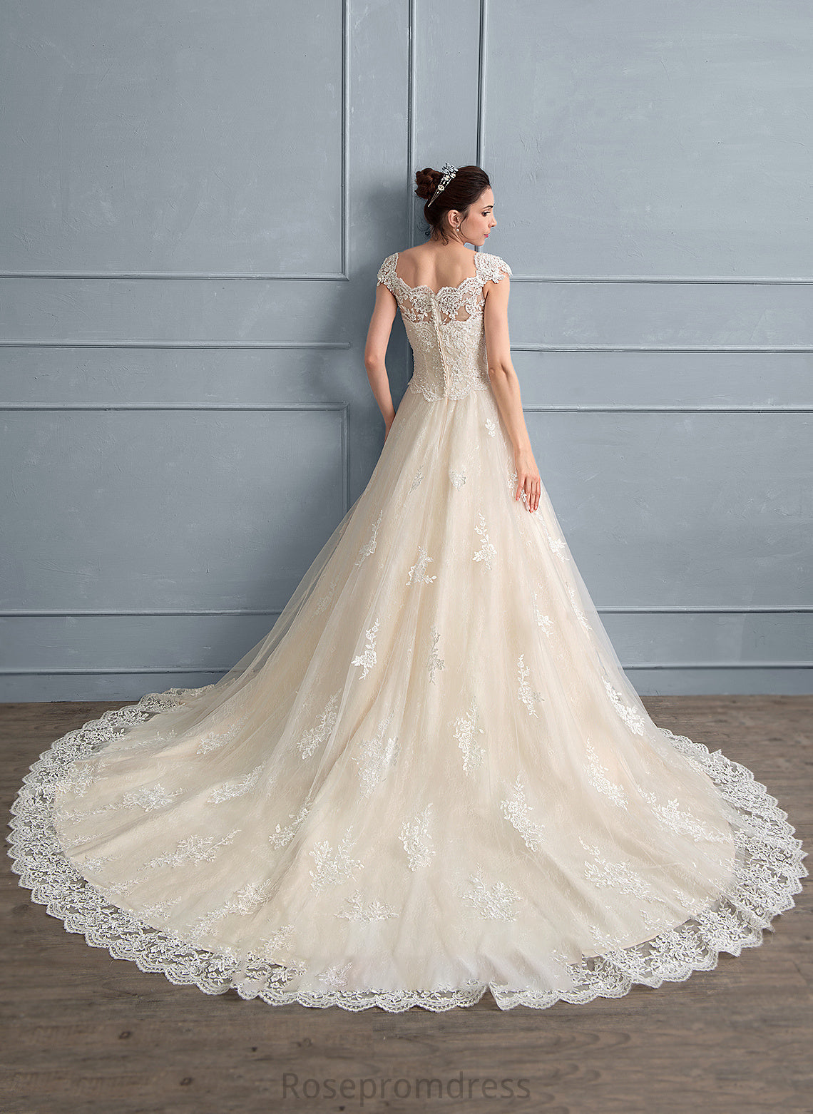 Sequins Jaliyah Wedding Dresses Dress Train Lace Sweetheart Tulle Ball-Gown/Princess Wedding Beading Cathedral With