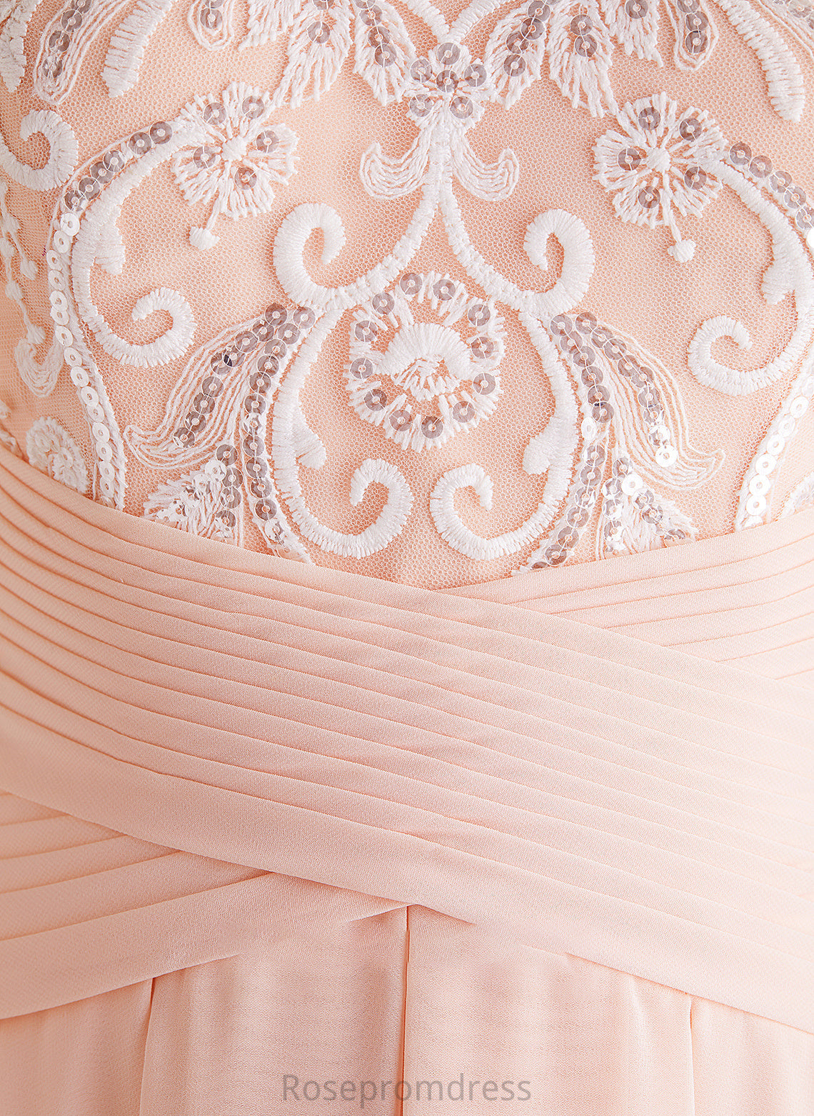 Ashanti Asymmetrical Dress Chiffon With Off-the-Shoulder A-Line Wedding Dresses Wedding Sequins