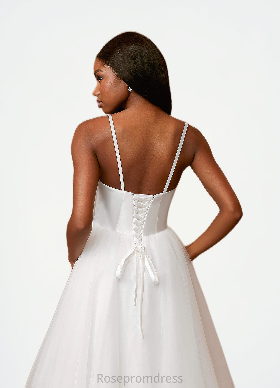 Madelyn A-Line Sweetheart Neckline Tulle Knee-Length Dress SRSP0020080