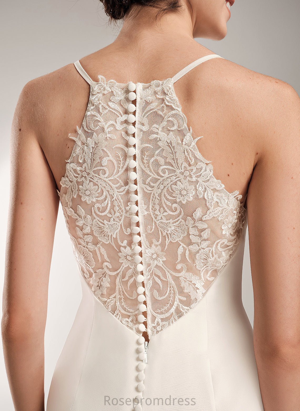 Giuliana Wedding With Court Wedding Dresses Sheath/Column Dress Lace Train V-neck